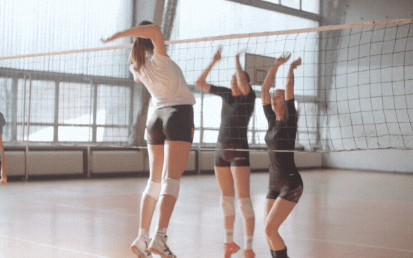 volleyball playing